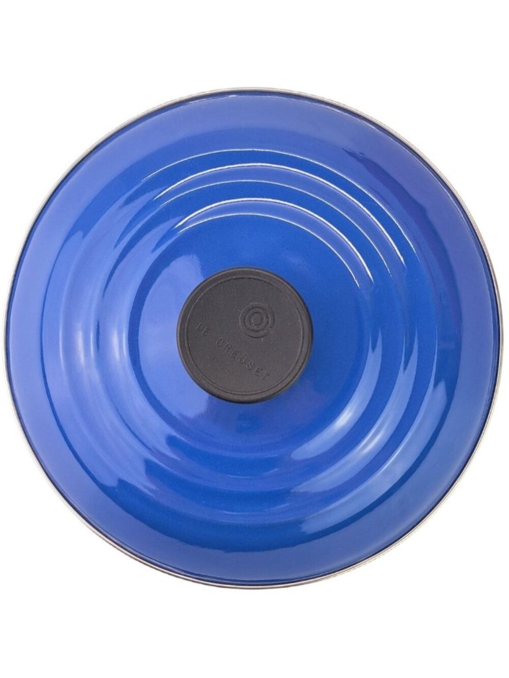 Le Creuset Round Dutch Oven Pot Lid Cast Iron Blue LID ONLY Replacement 9.3"